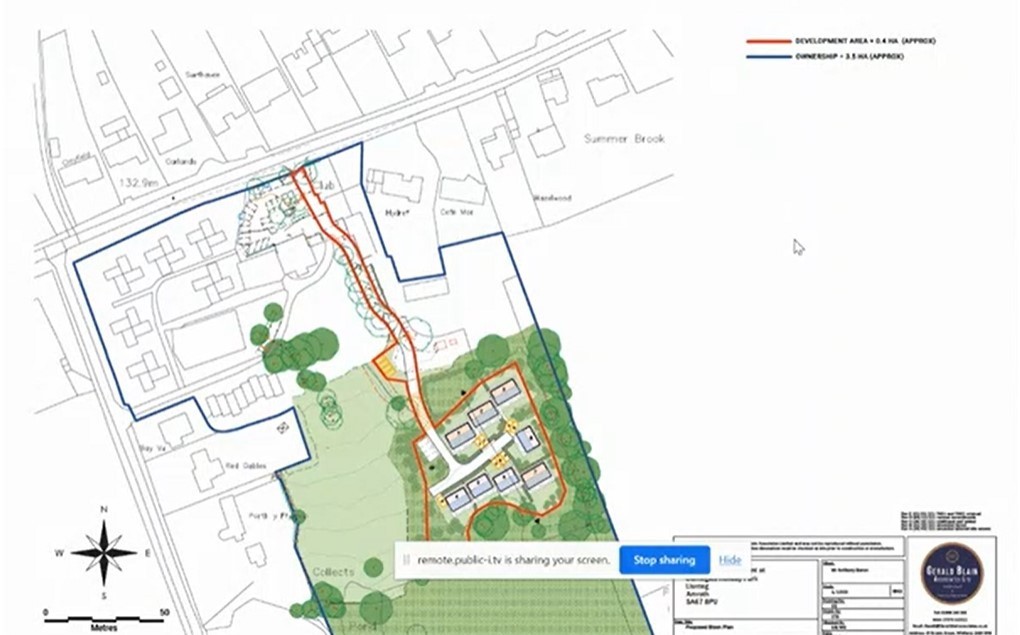 A holiday park at Llanteglos has been granted permission for an extra eight units, which may lead to a pub which closed during the pandemic reopening. Picture: Pembrokeshire County Council webcast.